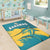 Bahamas Area Rug Blue Marlin With Bahamian Coat Of Arms - Wonder Print Shop