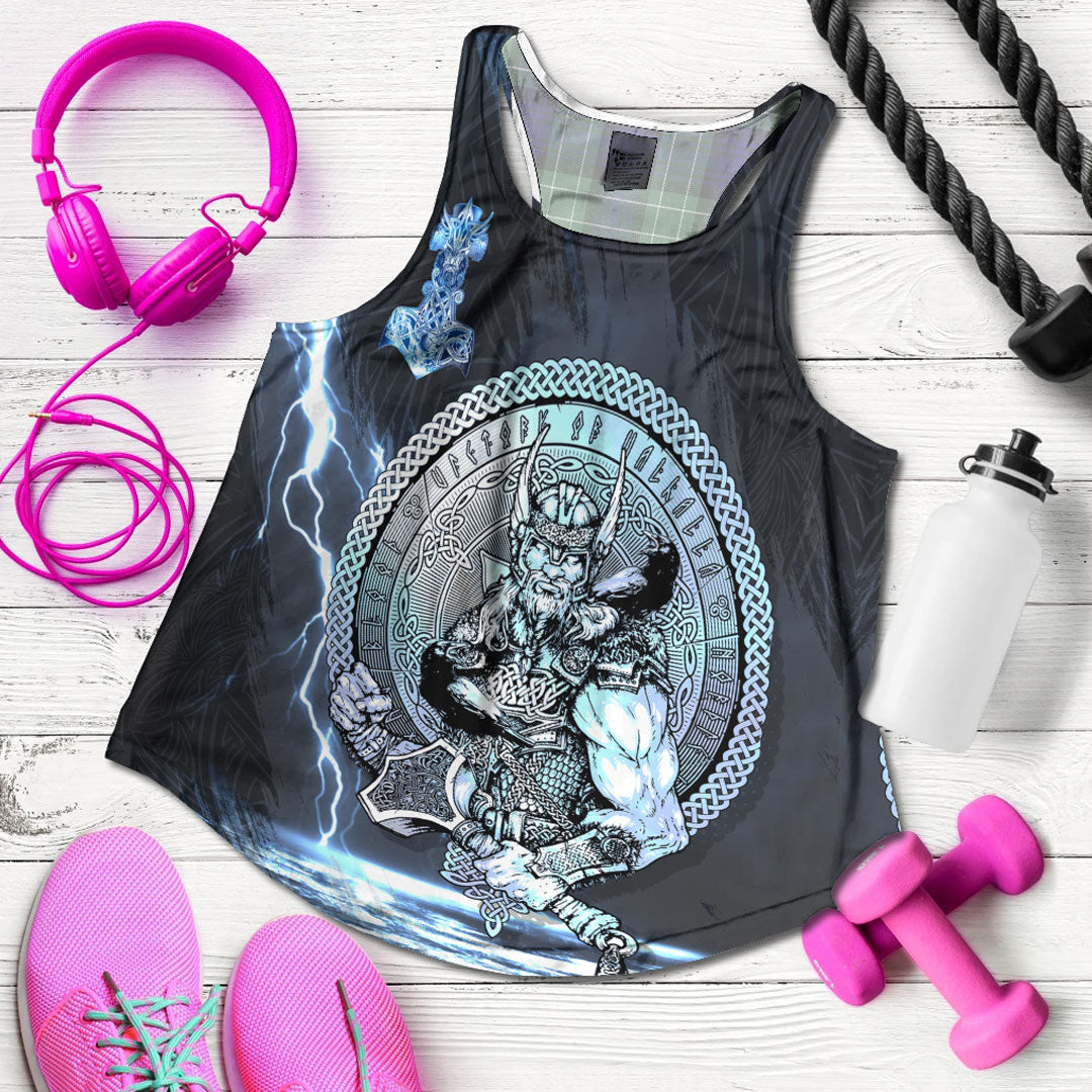 viking-clothing-viking-thor-norse-god-of-thunder-womens-racerback-tank