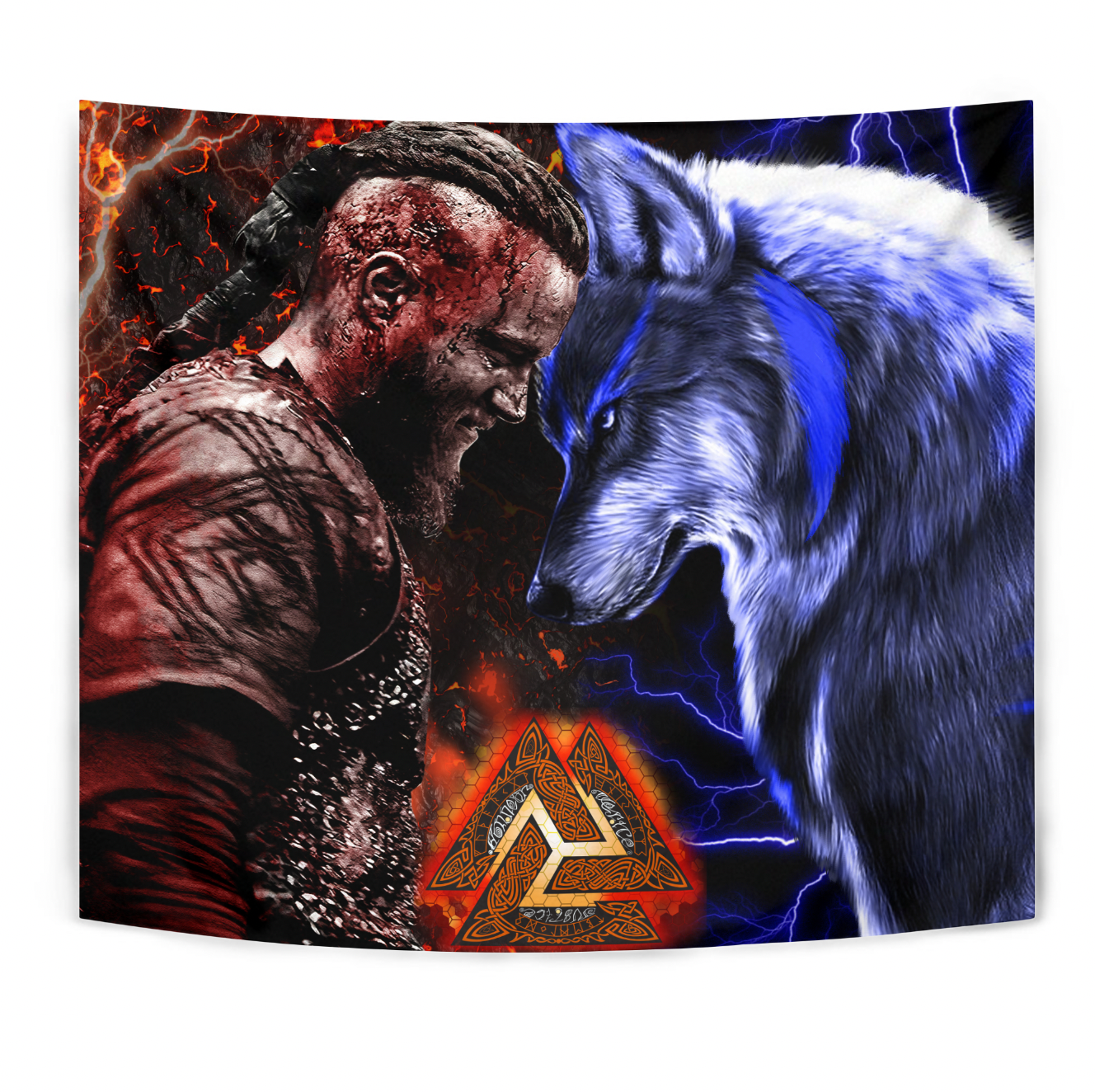 viking-tapestry-ragnar-and-wolf