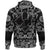 Viking Hoodie Raven Bird In Flight with Bandana Paisley Style RLT12 - Wonder Print Shop