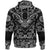 Viking Hoodie Raven With Open Wings with Bandana Paisley Style RLT12 - Wonder Print Shop