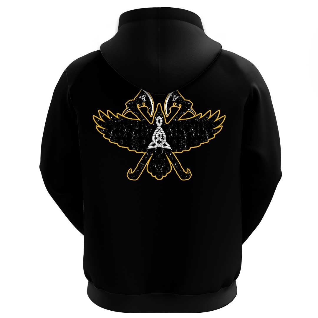 Viking Clothing Viking Raven and DoubleRavens Hoodie RLT12 - Wonder Print Shop