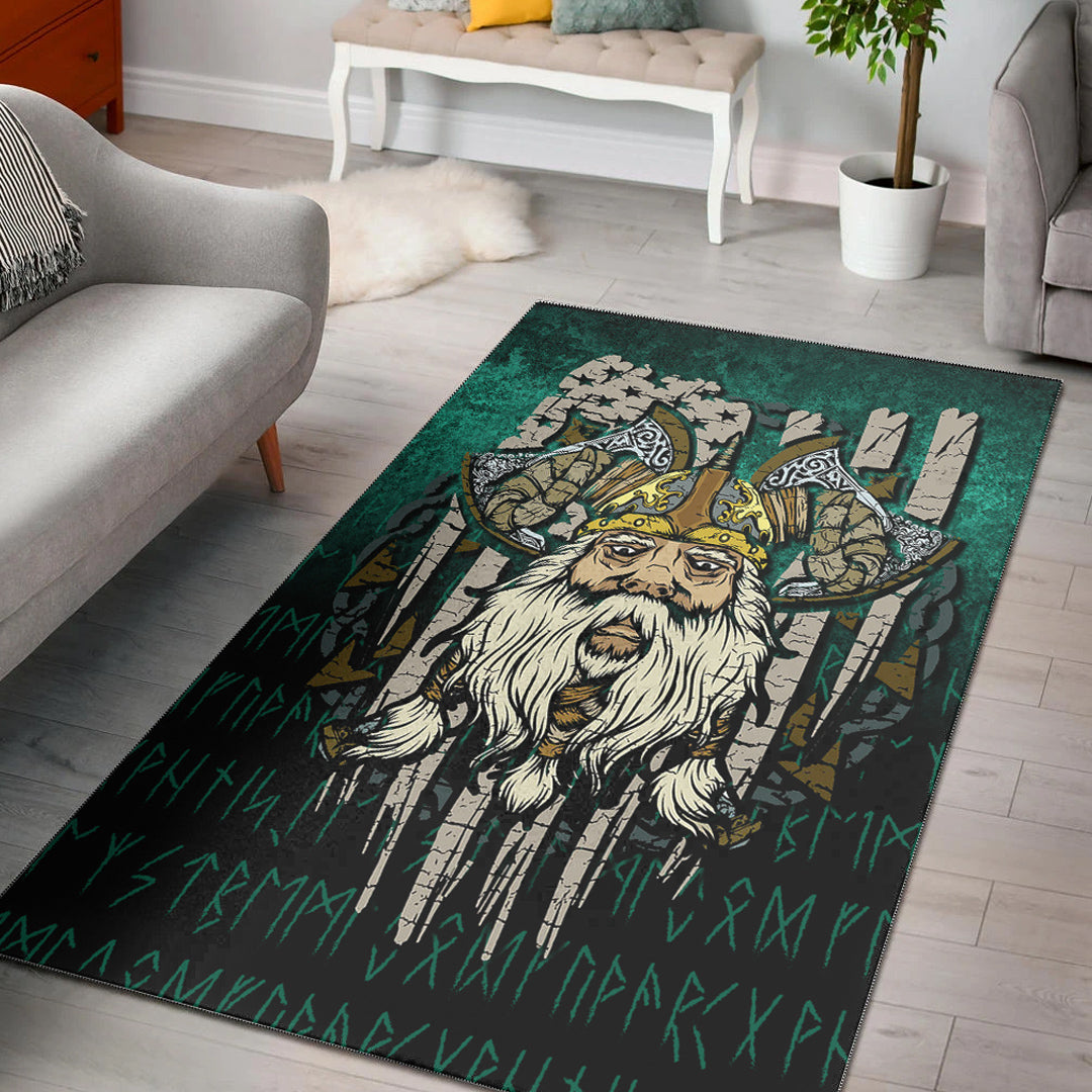 Viking Area Rug America Odin Area Rug RLT12 - Wonder Print Shop