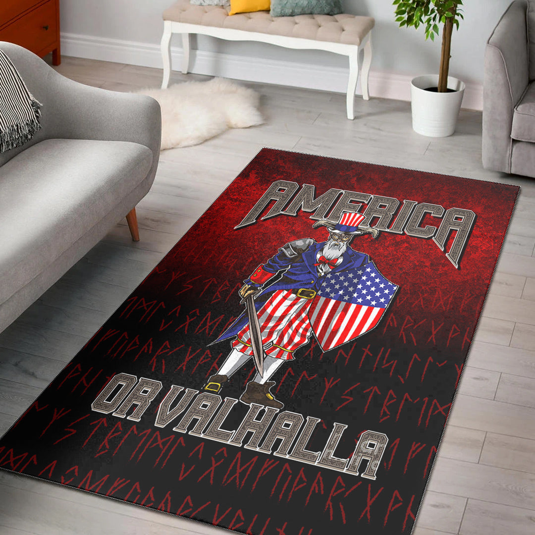 Viking Area Rug America Or Valhalla Area Rug RLT12 - Wonder Print Shop