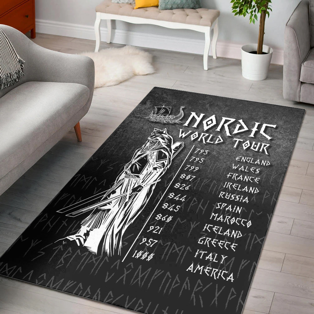 Viking Area Rug Nordic World Tour Area Rug RLT12 - Wonder Print Shop