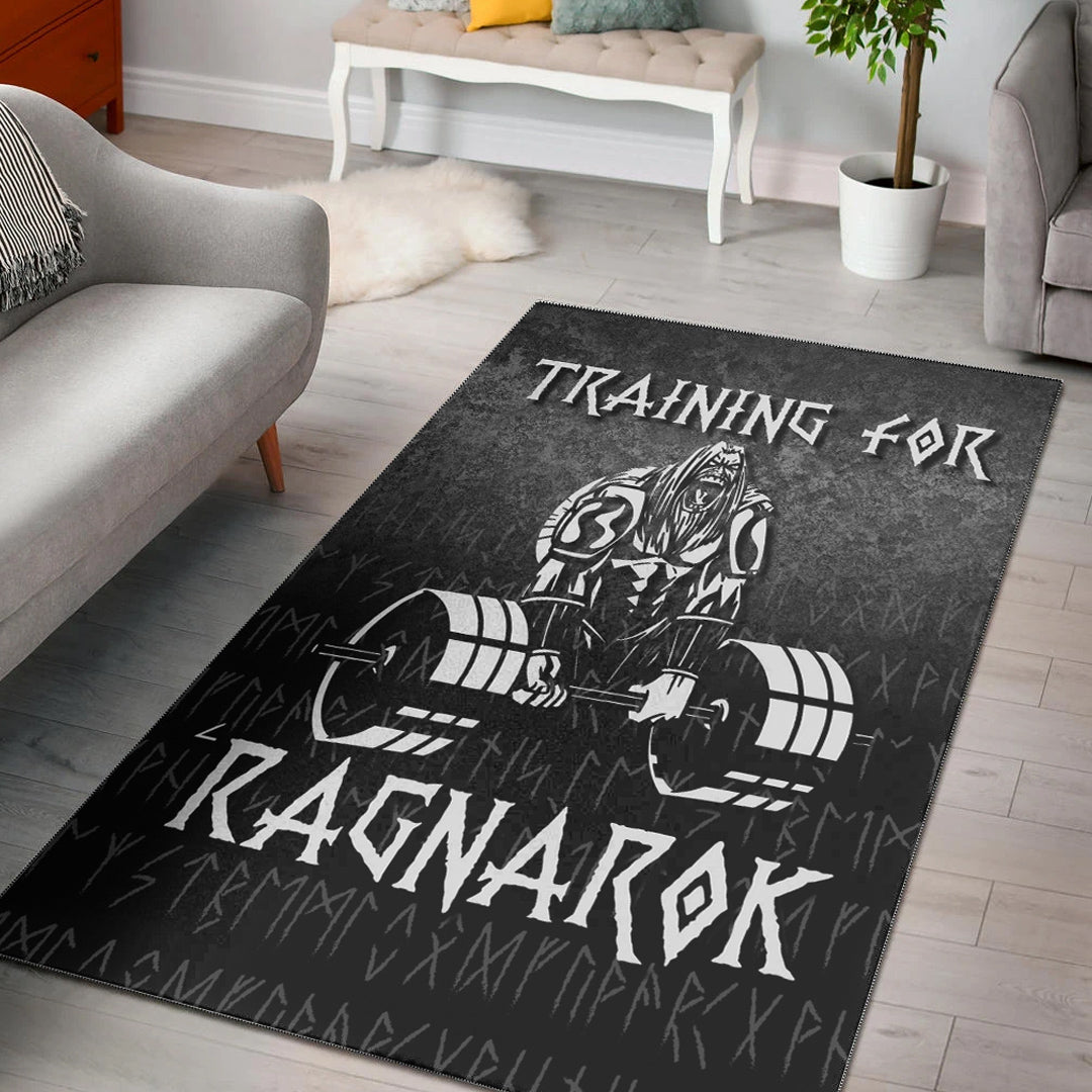 Viking Area Rug Training For Ragnarok Area Rug RLT12 - Wonder Print Shop