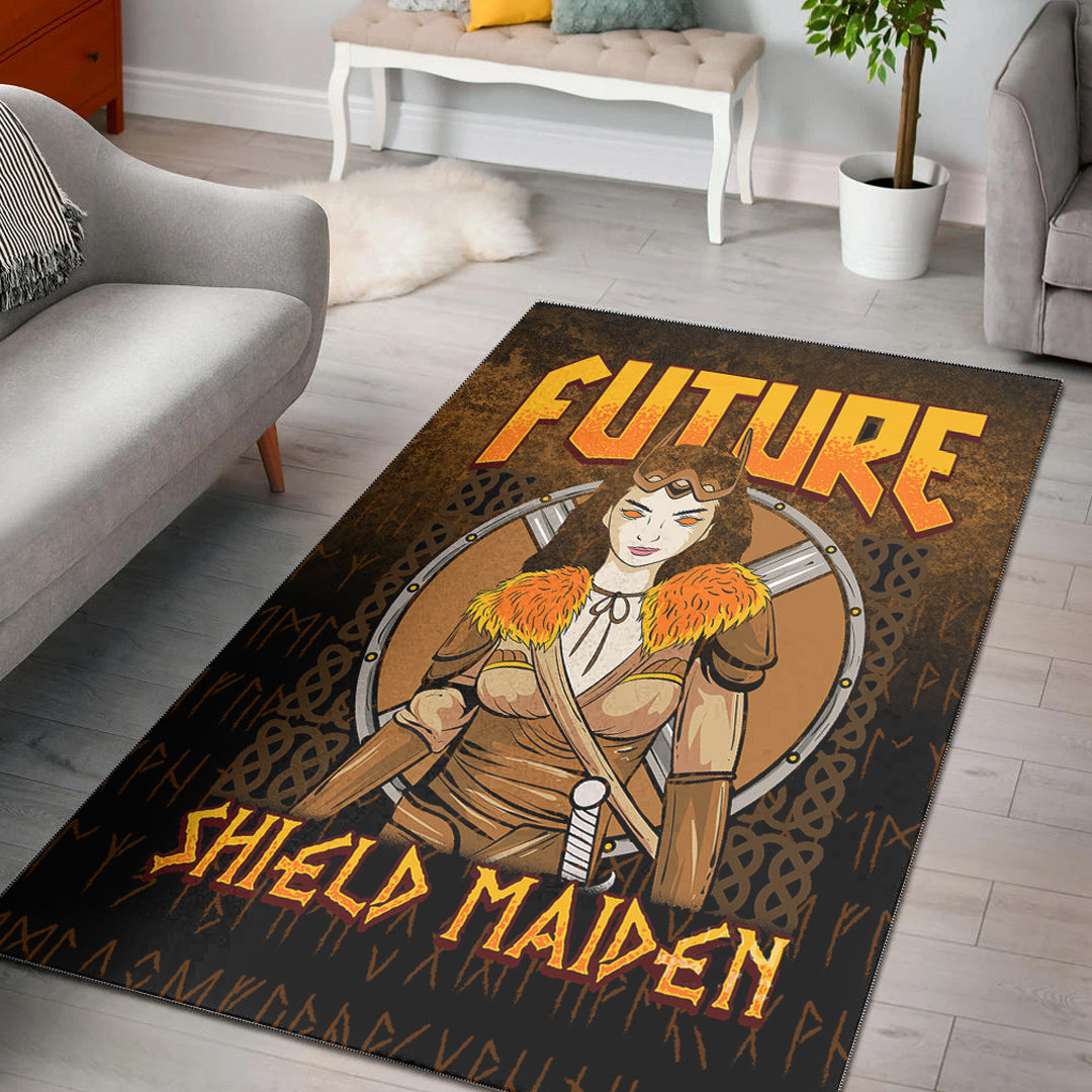 Viking Area Rug Future Shield Maiden Area Rug RLT12 - Wonder Print Shop