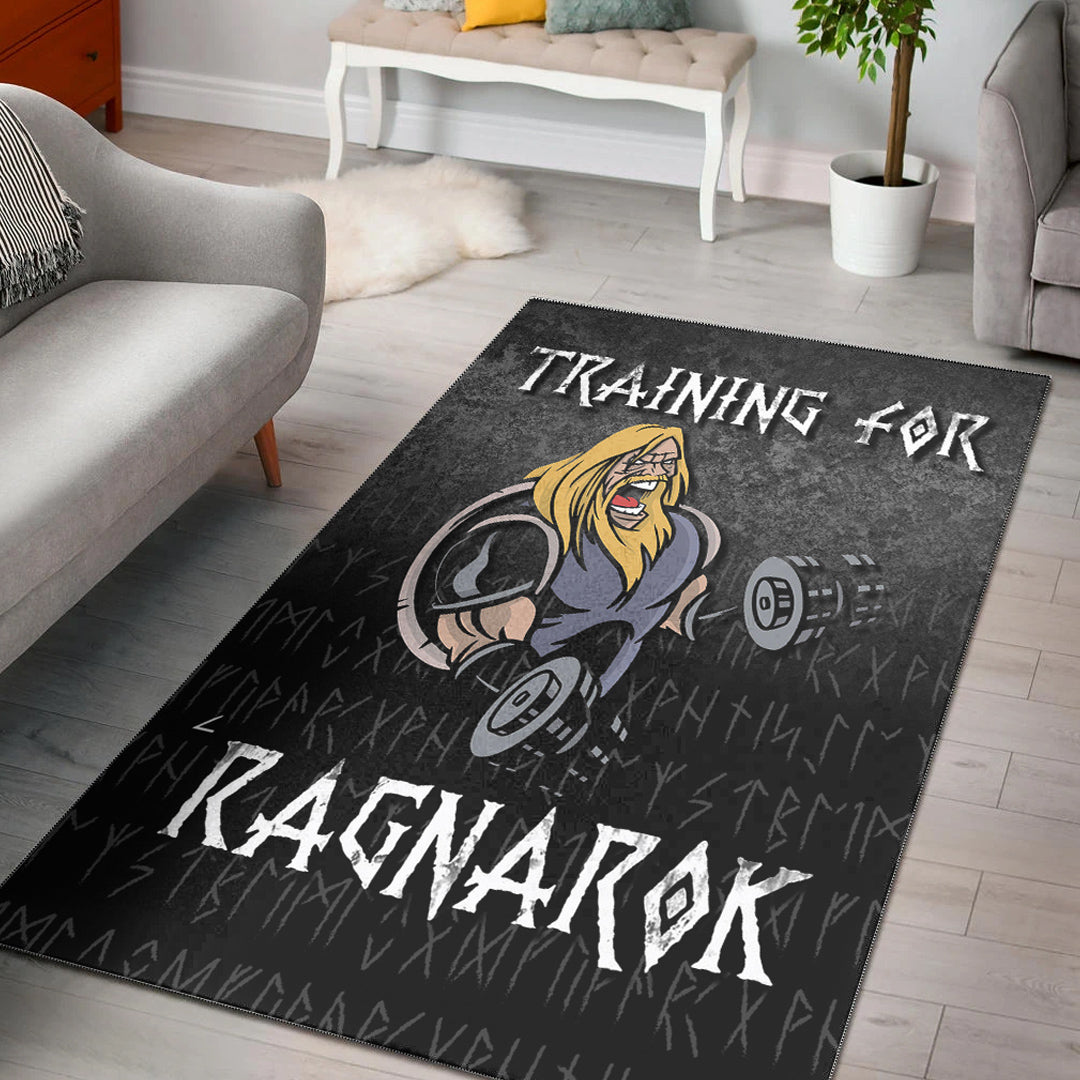 Viking Area Rug Training For Ragnarok Area Rug RLT12 - Wonder Print Shop