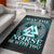 Viking Area Rug May The Norse Be With You Viking Cyan Version Area Rug RLT12 - Wonder Print Shop