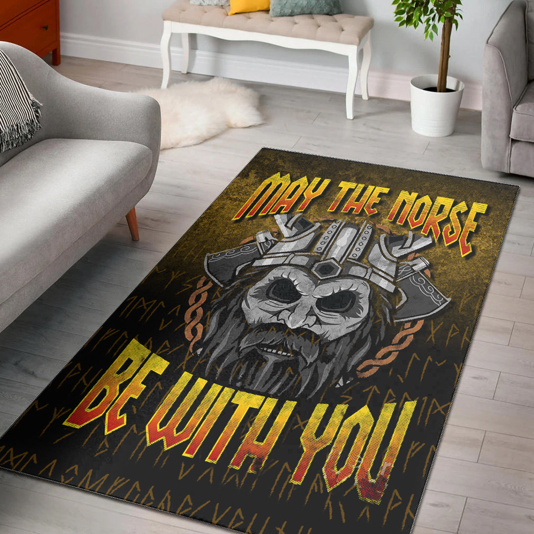 Viking Area Rug May The Norse Be With You Area Rug RLT12 - Wonder Print Shop