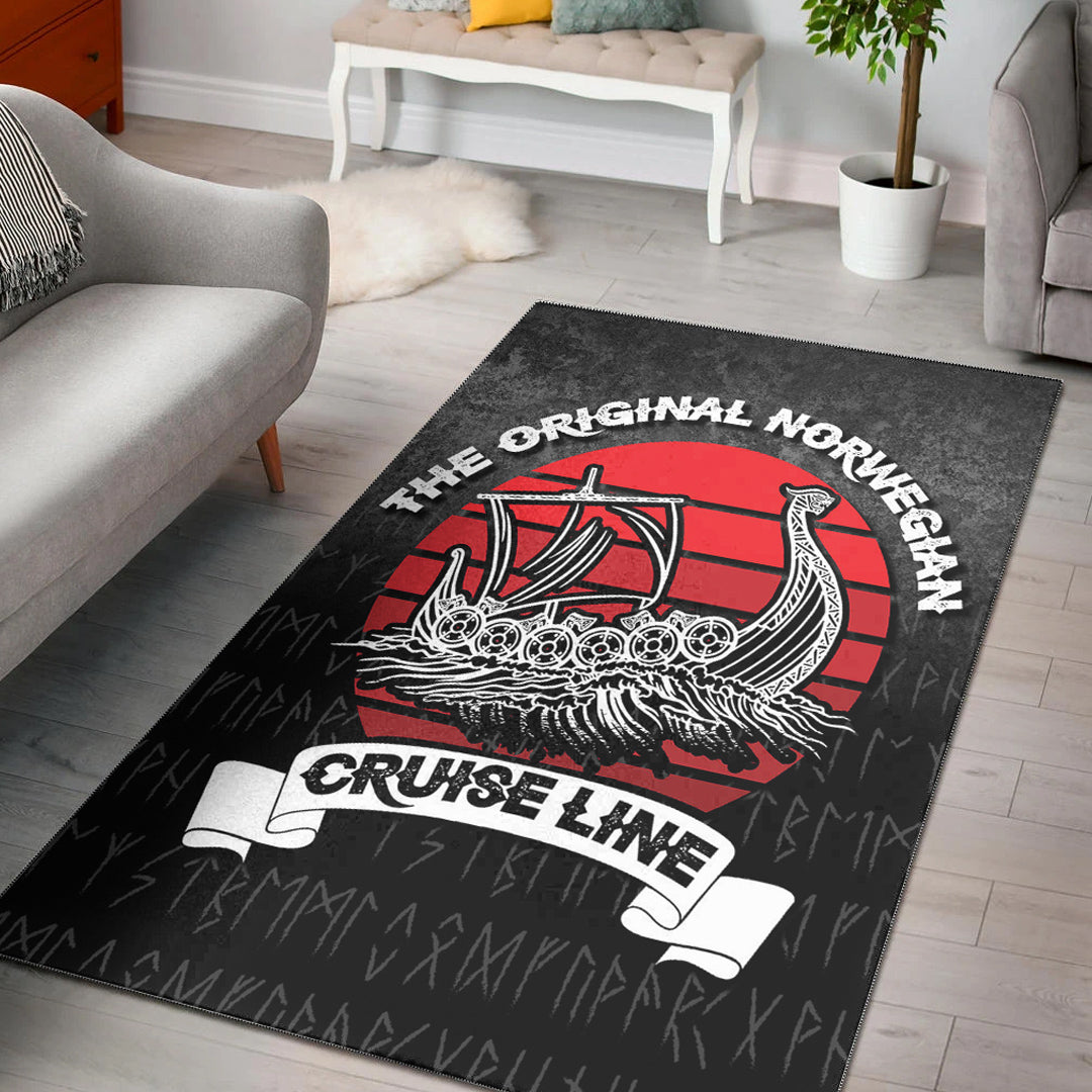 Viking Area Rug The Original Norwegian Cruise Line Area Rug RLT12 - Wonder Print Shop