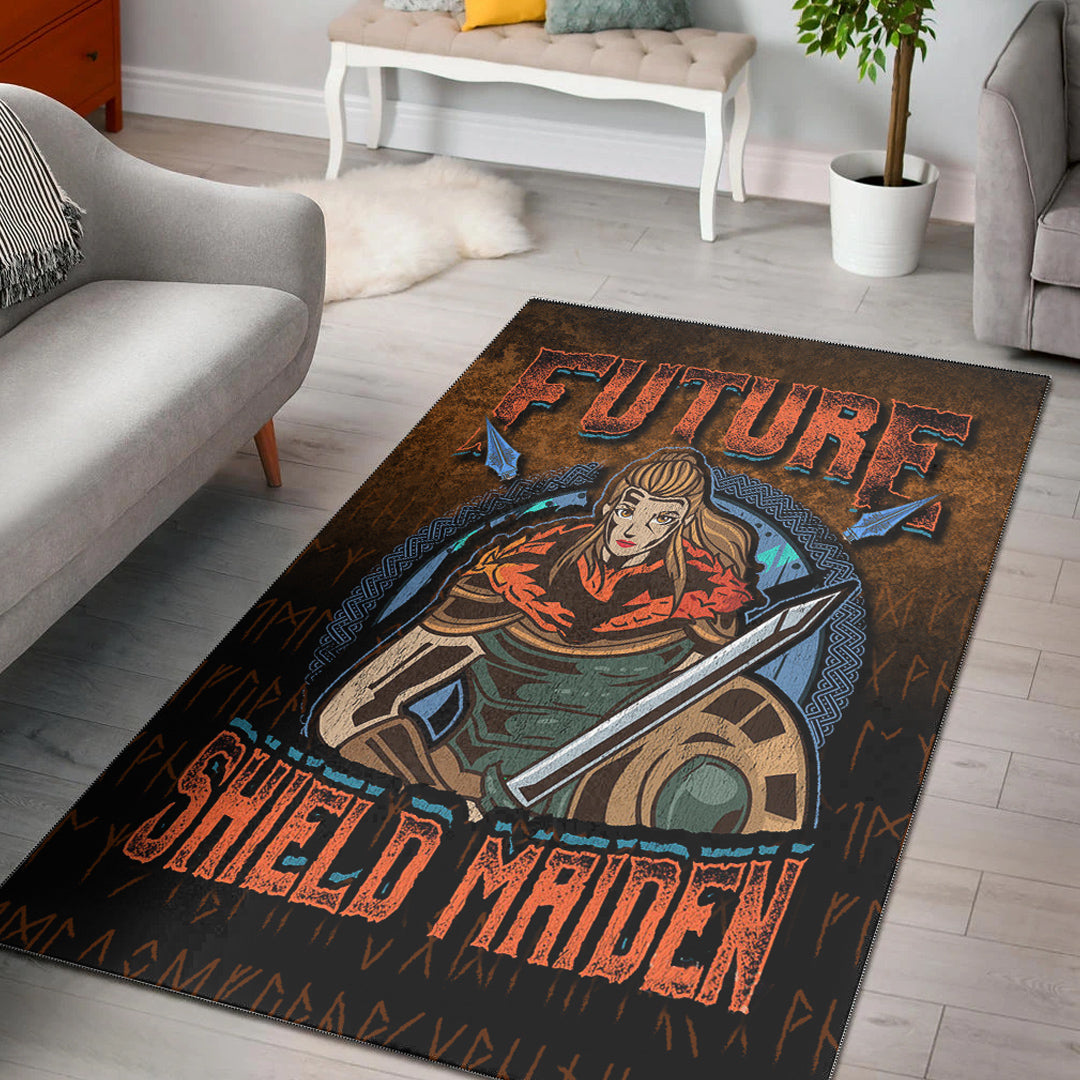 Viking Area Rug Future Shield Maiden Area Rug RLT12 - Wonder Print Shop