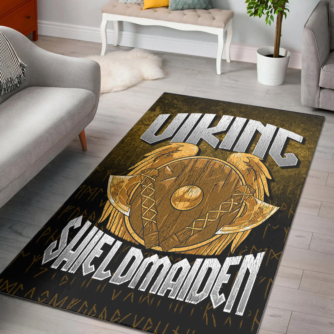 Viking Area Rug Shield Maiden Area Rug RLT12 - Wonder Print Shop