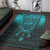 Viking Area Rug Viking Odin Allfather In Asgard Cyan Version Area Rug RLT12 - Wonder Print Shop