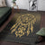 Viking Area Rug Viking God Odin Allfather In Asgard Raven God Gold Version Area Rug RLT12 - Wonder Print Shop