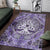 Viking Area Rug Tree Of Life with Triquetra Amethyst and Silver Area Rug RLT12 - Wonder Print Shop