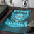 Viking Area Rug Victory Or Valhalla Cyan Style Area Rug RLT12 - Wonder Print Shop