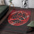 Viking Area Rug Vegvisir Nordic Viking Rune Red Version Area Rug RLT12 - Wonder Print Shop