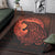 Viking Area Rug Fenrir Viking 3D Tattoo Orange Version Area Rug RLT12 - Wonder Print Shop