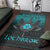 Viking Area Rug Ragnar Lothbrok Ragnar Lodbrok Viking Warrior Cyan Version Area Rug RLT12 - Wonder Print Shop