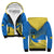 (Custom Personalised) Ukraine Sherpa Hoodie National Flag Style - Wonder Print Shop