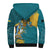 Bahamas Sherpa Hoodie Blue Marlin With Bahamian Coat Of Arms - Wonder Print Shop