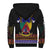 Cameroon Sherpa Hoodie Atoghu Pattern Black Style - Wonder Print Shop