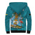 Bahamas Independence Day Sherpa Hoodie Blue Marlin Since 1973 Style - Wonder Print Shop