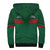 Morocco Football Sherpa Hoodie World Cup 2022 Green Moroccan Pattern - Wonder Print Shop