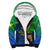 Custom Personalised Malampa Fiji Day Sherpa Hoodie Vanuatu Polynesia mix Flowers LT13 - Wonder Print Shop