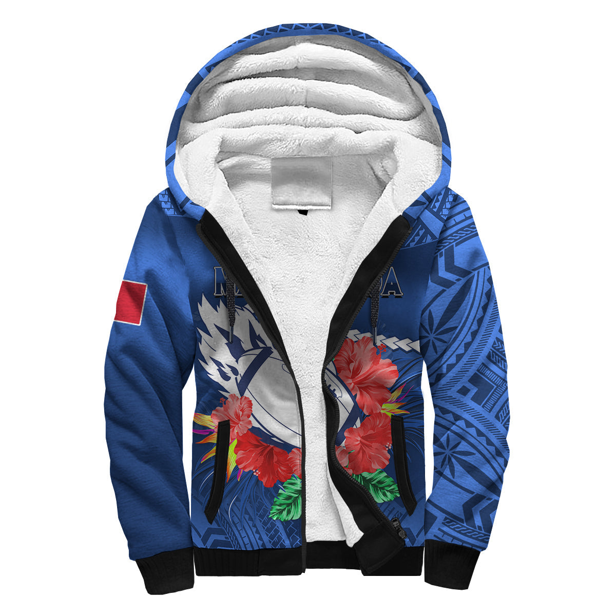 samoa-rugby-sherpa-hoodie-manu-samoa-polynesian-hibiscus-blue-style