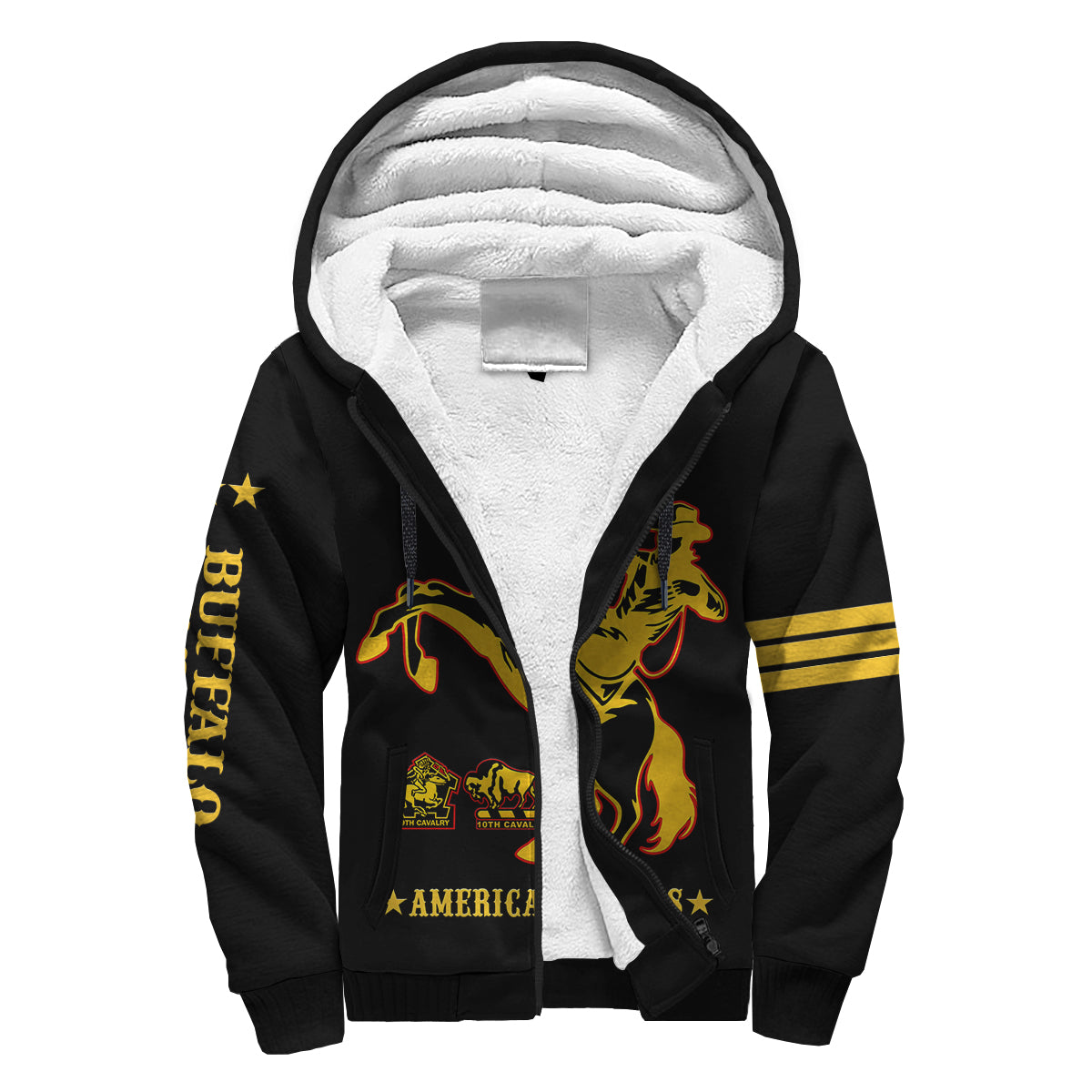 custom-text-and-chapter-buffalo-soldiers-sherpa-hoodie-bsmc-united-states-army-black