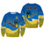 (Custom Personalised) Ukraine Sweatshirt National Flag Style - Wonder Print Shop