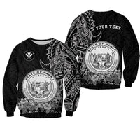 Unisex Sweatshirt mit Tribal-Print, „STATE OF HAWAII 1959“ und Blumen