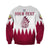 (Custom Personalised) Qatar Sweatshirt Happy National Day Style Flag LT13 - Wonder Print Shop