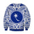 (Custom Personalised) Chuuk Flag Sweatshirt Micronesia Style Blue LT13 - Wonder Print Shop