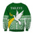 Tailevu Rugby Sweatshirt Fiji Rugby Tapa Pattern Green LT13 - Wonder Print Shop