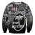 Fiji Rugby Sweatshirt Flying Fijians Black Tapa Pattern LT13 - Wonder Print Shop