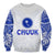 Chuuk Sweatshirt Micronesia Simple Pattern White LT13 - Wonder Print Shop