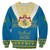 Sweden Sweatshirt Swedish Coat Of Arms With Scandinavian Flowers - Wonder Print Shop