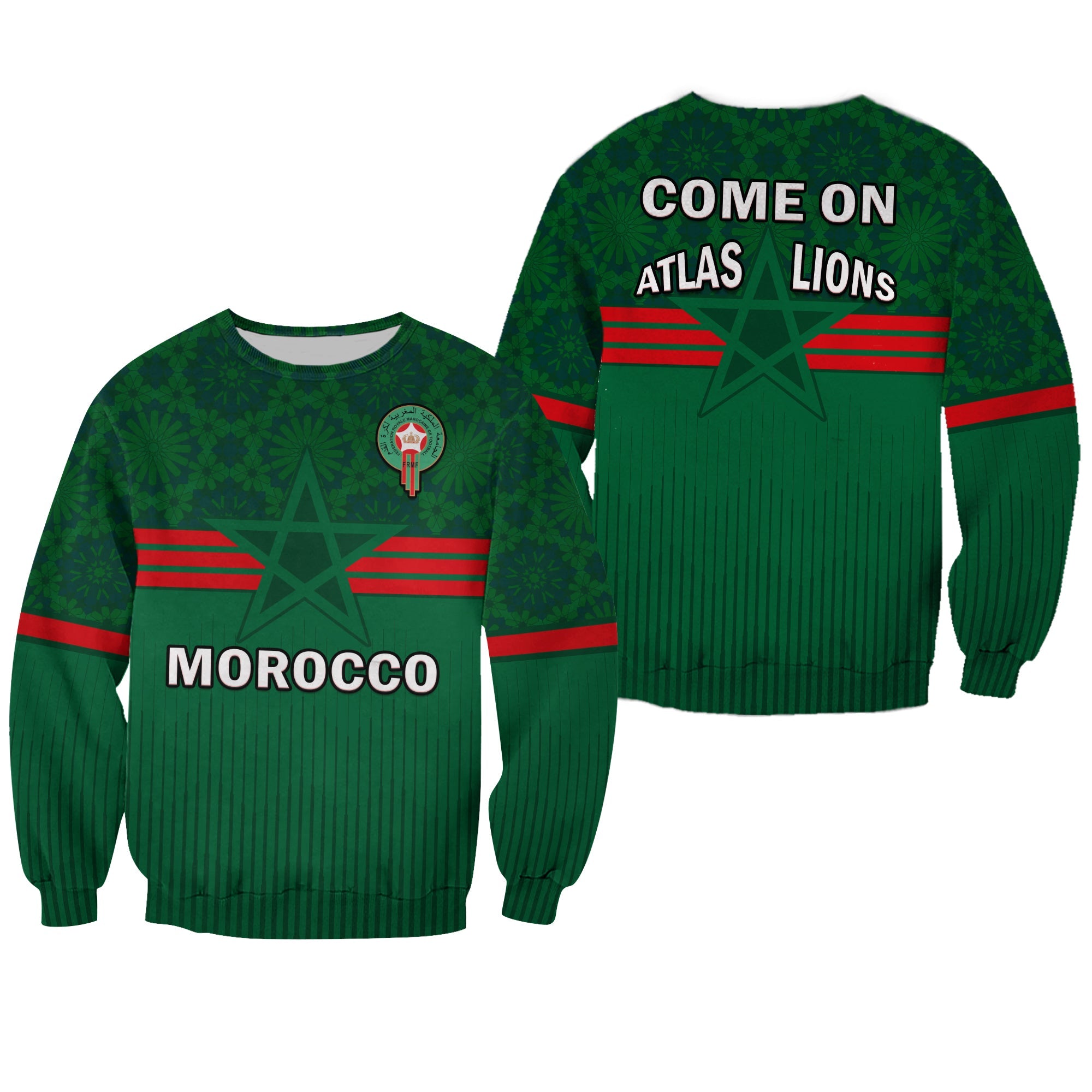 morocco-football-sweatshirt-world-cup-2022-green-moroccan-pattern