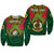 Custom Personalised Vanuatu Rugby Sweatshirt Coat Of Arms Polynesian Pattern - Wonder Print Shop