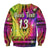 (Custom Text and Number) Africa Tie Dye Sweatshirt Special Dashiki Pattern LT13 - Wonder Print Shop