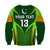 (Custom Text and Number) Pakistan Cricket Sweatshirt Green Shaheens Champion LT13 - Wonder Print Shop