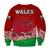 (Custom Personalised) Wales Football 2022 Sweatshirt Come On CYMRU The Red Wall LT13 - Wonder Print Shop