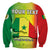 (Custom Personalised) Senegal Sweatshirt Lion With Senegal Map Reggae Style - Wonder Print Shop