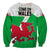 Wales Football Sweatshirt Come On Welsh Dragons With Celtic Knot Pattern - Wonder Print Shop