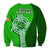 Ireland Cricket Long Sleeve Shirt Irish Flag Celtic Cross Sporty Style - Wonder Print Shop