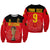 (Custom Text And Number) Belgium Football 2022 Sweatshirt De Rode Duivels Sporty Style - Wonder Print Shop