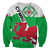 Wales Football Sweatshirt Come On Welsh Dragons With Celtic Knot Pattern - Wonder Print Shop